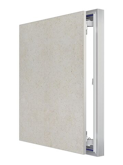 Люк ревизионный D Ceramo Optimum 500х600 скрыт.монтаж петля алюминий EVECS