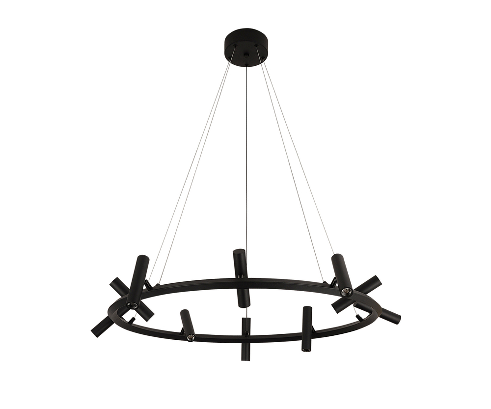 07613-10A,19 Люстра Верония черный Led 30W