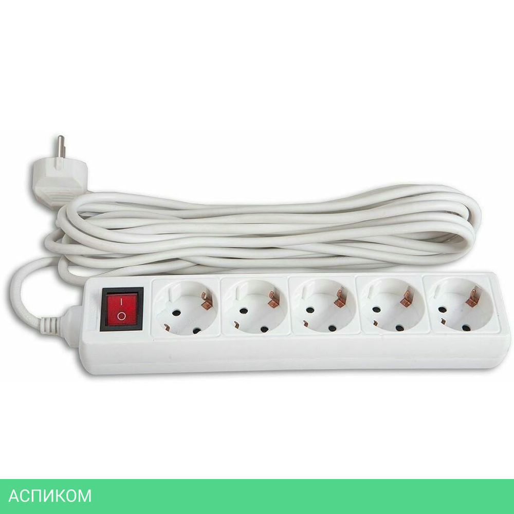 Удлинитель Buro BU-PS5.5/W белый