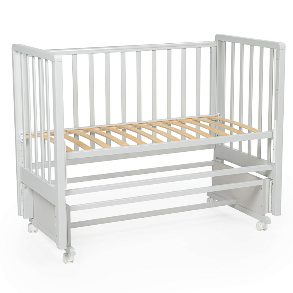 Детская кроватка Bebizaro Regency New маятник универсальный без ящика серый