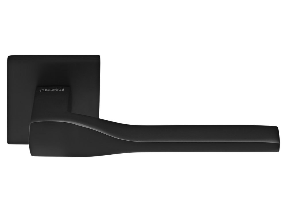 Дверные ручки RUCETTI RAP 27 SLIM-S BL цвет - черный