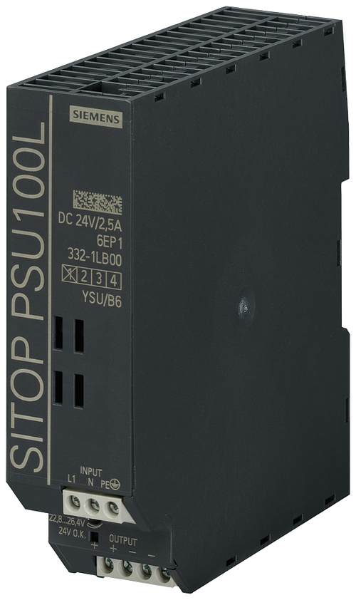 SITOP PSU100l 24 v/2.5 a, стабилизированный блок питания, SIEMENS 6EP1332-1LB00