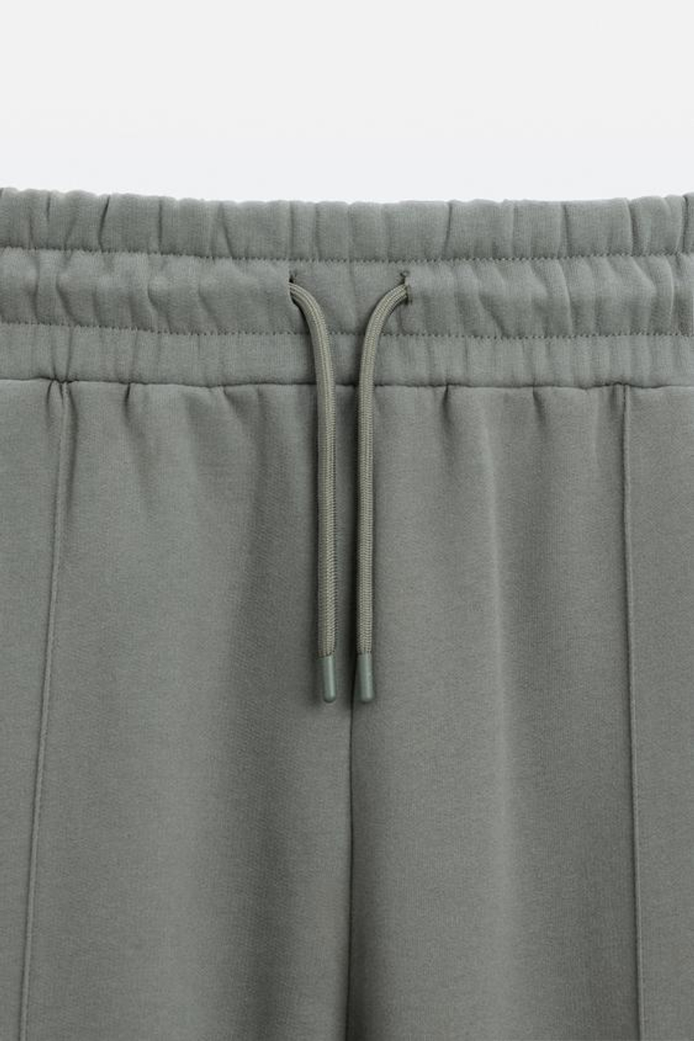 ZARA БРЮКИ WIDE FIT С ДЕКОРАТИВНЫМИ ШВАМИ, ВОДЯНИСТО-ГОЛУБОЙ