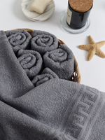 Полотенце махровое, г/к, 50х90, арт. ВТ 50-90Г, 380 гр/м2, цвет: 910-серый,