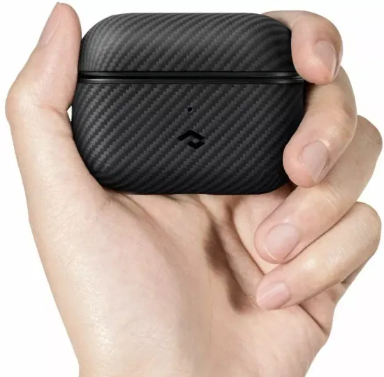 Описание Чехол PITAKA MagEZ Case для AirPods Pro 2 черно-серый кевлар