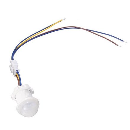 Инфракрасный (ИК) датчик движения, дальность 4-6 метров, угол обзора 110', IP22, 220В