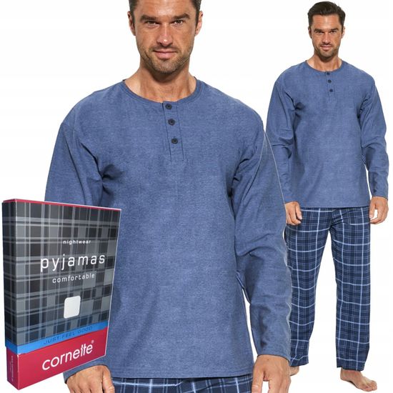 Пижама мужская с длинным рукавом и брюками Cornette Patrick 458/190