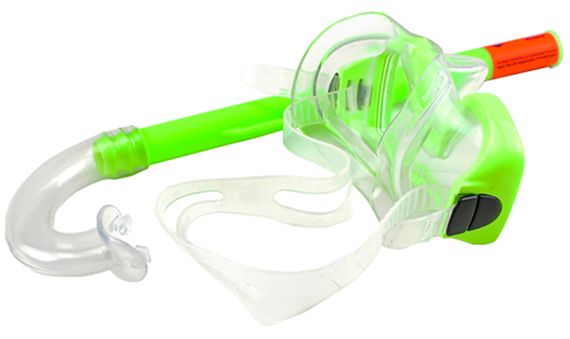Набор маска+трубка Mares Corallo прозрачный/зеленый