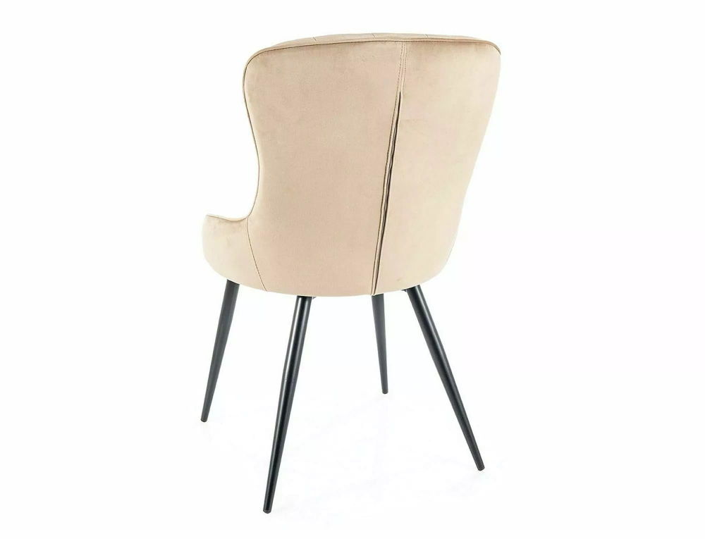 Стул SIGNAL LOTUS Velvet Bluvel 28 бежевый/черный