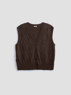 Жилет вязаный