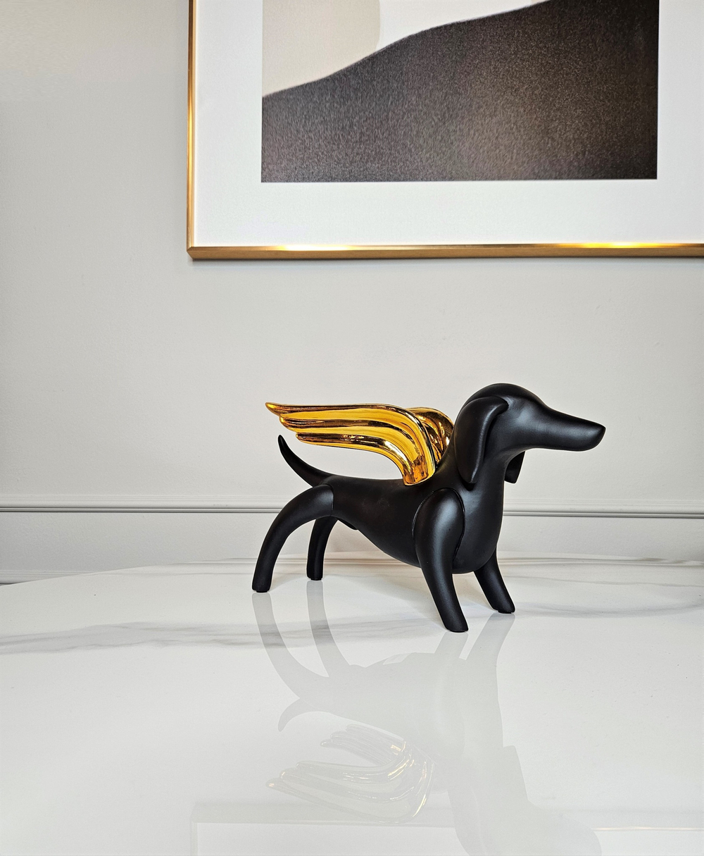 Статуэтка Angel dog black