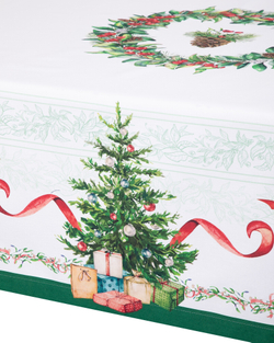 Скатерть прямоугольная 145х180см Mix&Match Home Елочка белая