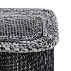 Набор из 4-х корзин для хранения Sustainable collection, черный