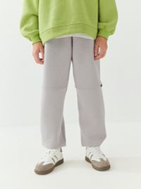 Джоггеры оверсайз "Пепел" с карманами утепленные 7+