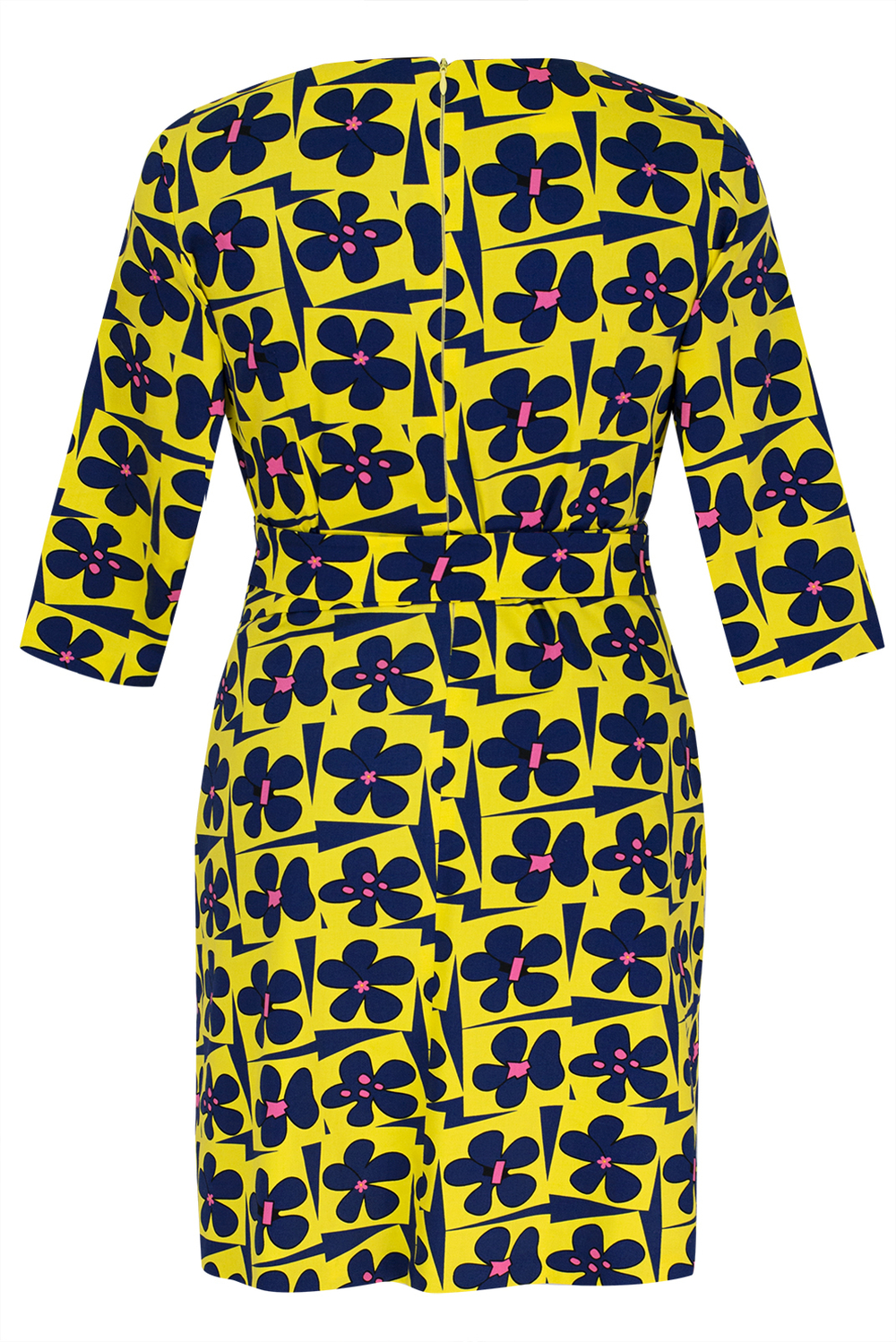 Повседневное платье 1398А, Желт цветок #362ЖЦ051398А