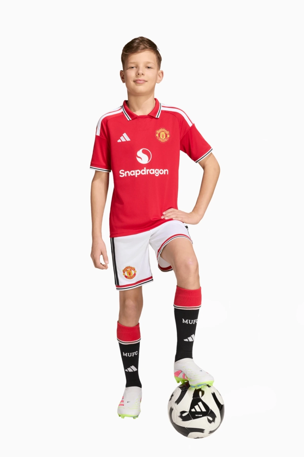 Шорты adidas Manchester United 26/27 Home Junior - белый