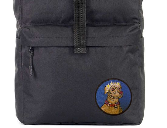 Нашивка термоаппликация на одежду и на рюкзак. Dog, Собака