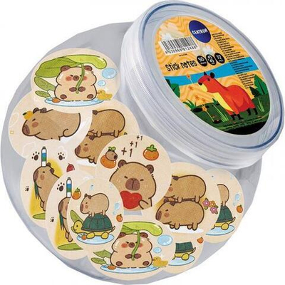 Блок для записей с клеевым краем 50л. 45*45мм, "Капибары" 6 диз.в ассорт. (Центрум)