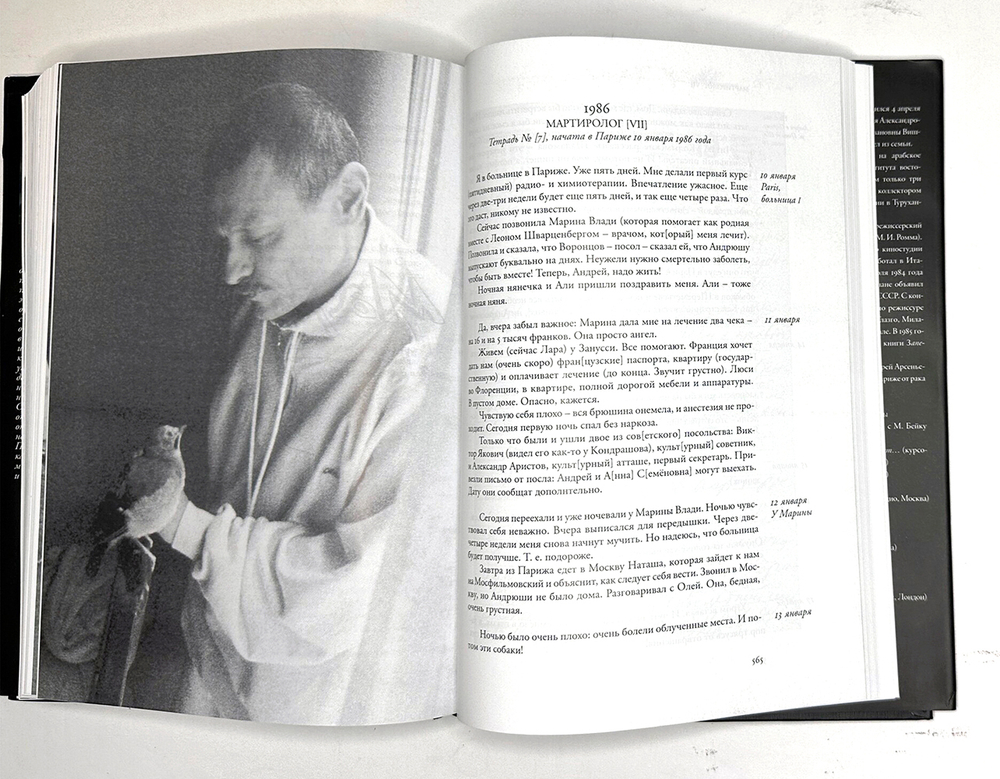 Тарковский Андр. Мартиролог, дневники 1970-1986. Флоренция,Междунар.инст. им.А.Тарковского, 2022 г.