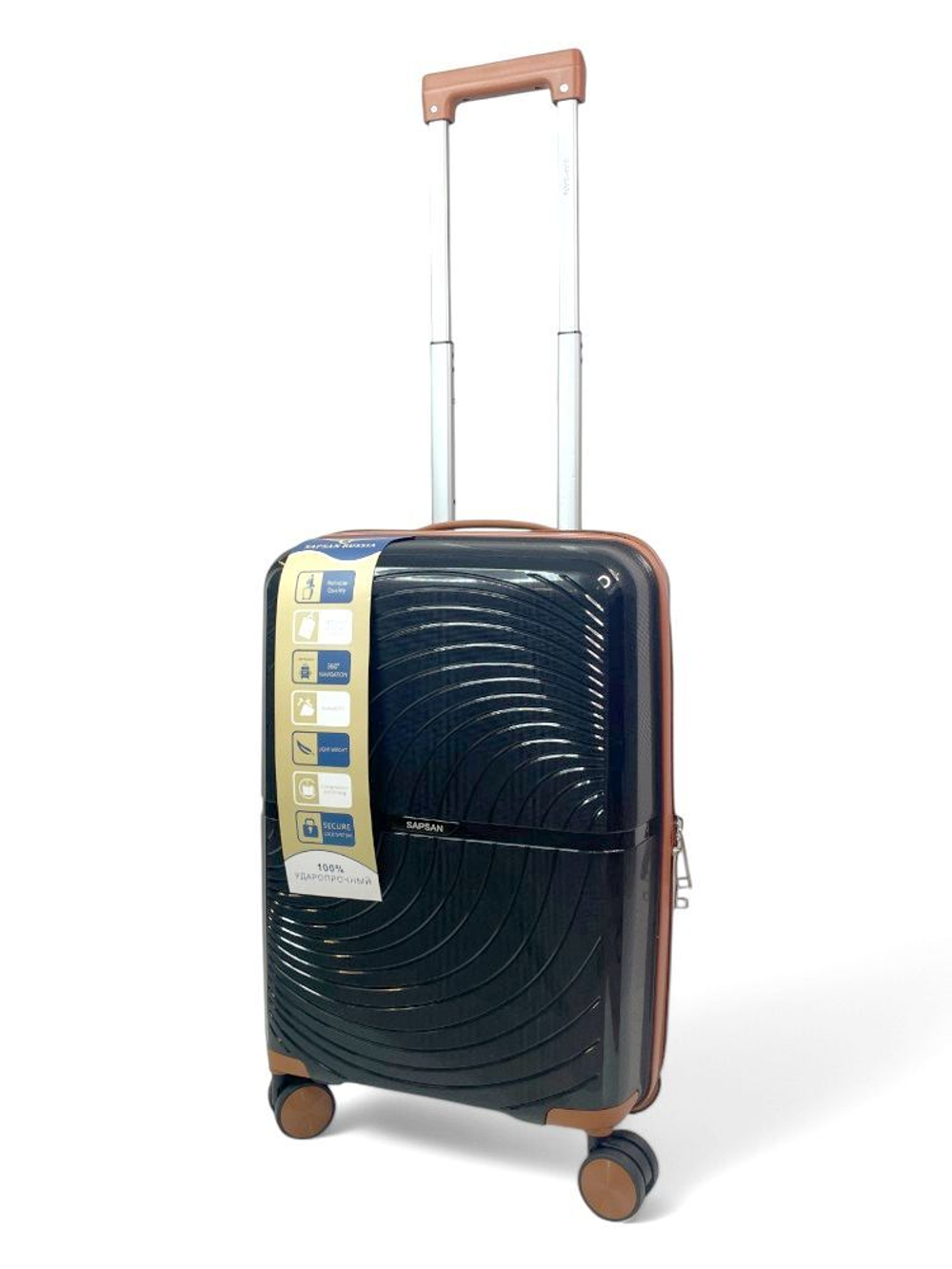 Ручная кладь Bon-Voyage PP Wave, Черный, S