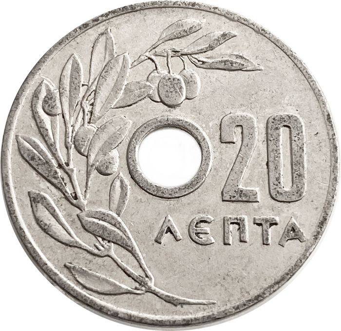 20 лепт 1954-1971 Греция
