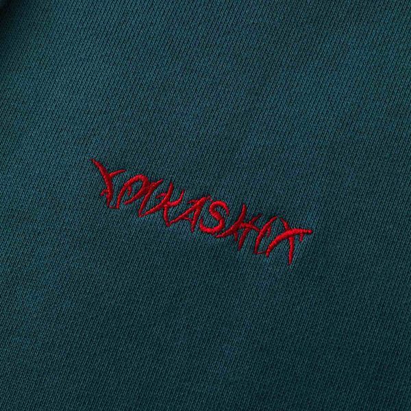 Худи Zip HTF изумрудный/бордовый - фото 10