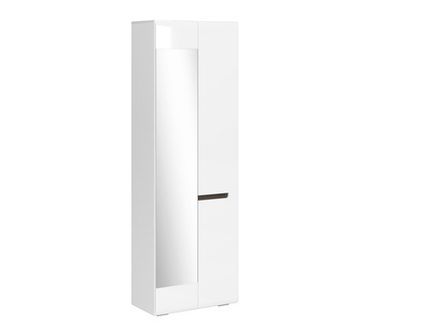 Стокгольм Шкаф 2х ств. с зеркалом левый (380)