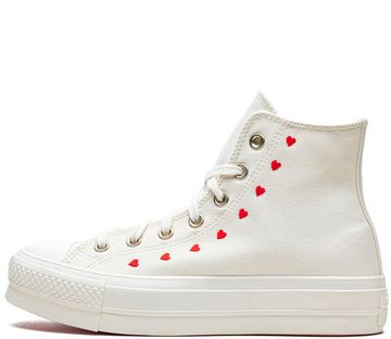 Кеды Converse Chuck Taylor All Star Lift Platform Embroidered Hearts
