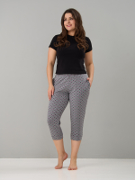 Бриджи Дв-202/кофе-цветочныйорнамент