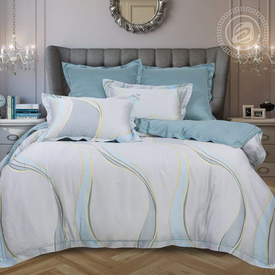 Евро комплект постельного белья Ундина Тенсель