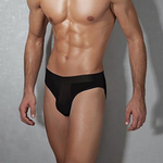 Классические однотонные мужские трусы-слипы Doreanse Cotton Basic (Размер: S) (Цвет: черный)