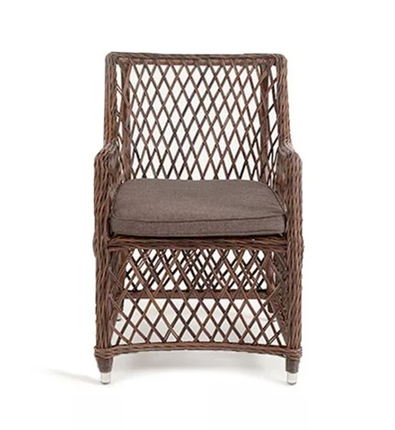 "Латте" плетеное кресло из искусственного ротанга, цвет коричневый