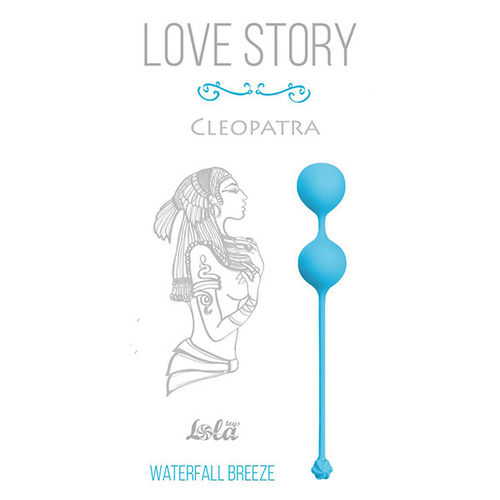 Голубые вагинальные шарики 2,5см Lola Games Cleopatra Waterfall Breeze 3007-03Lola