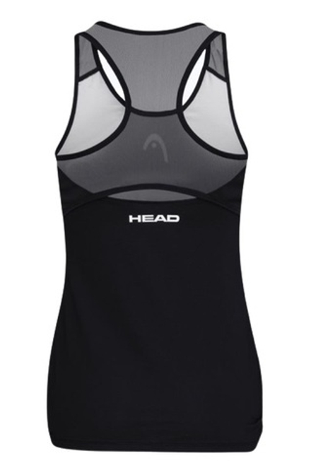 Топ теннисный Head Play Tech Tank Top W - black/print padel