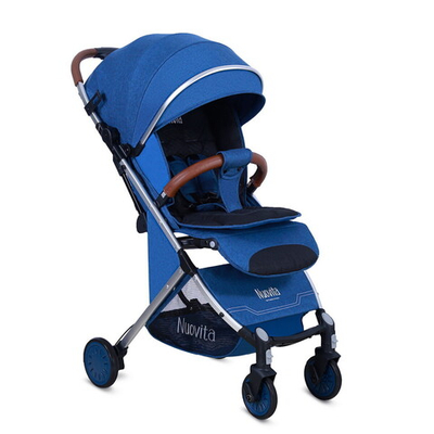 Детская прогулочная коляска Nuovita Giro Lux Onda, Argento / Волна, Серебряный