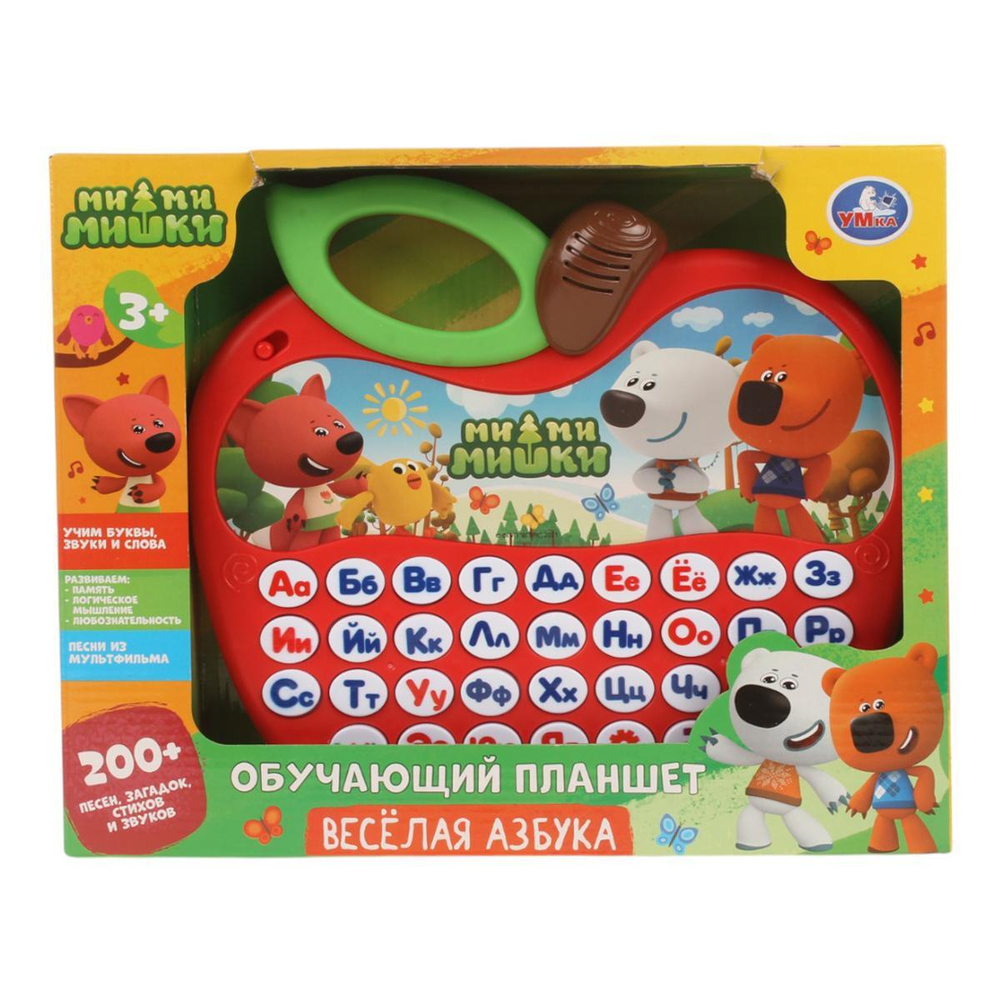 Планшет обучающий "Ми-ми-мишки" 200 песен,загадок,стихов, в коробка HT1151-R (Умка)