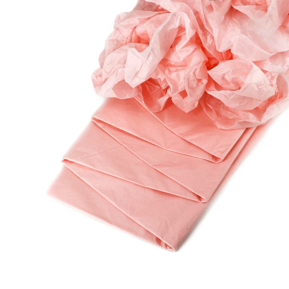 Бумага упаковочная тишью, Розовая 50х66 см (10 листов)