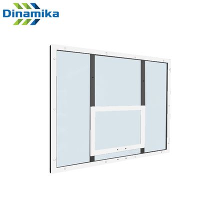 Щит баскетбольный тренировочный 1200х900 поликарбонат на раме (разметка белая)