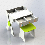 Комплект детской мебели-стол для конструирования 3 в 1 + стул