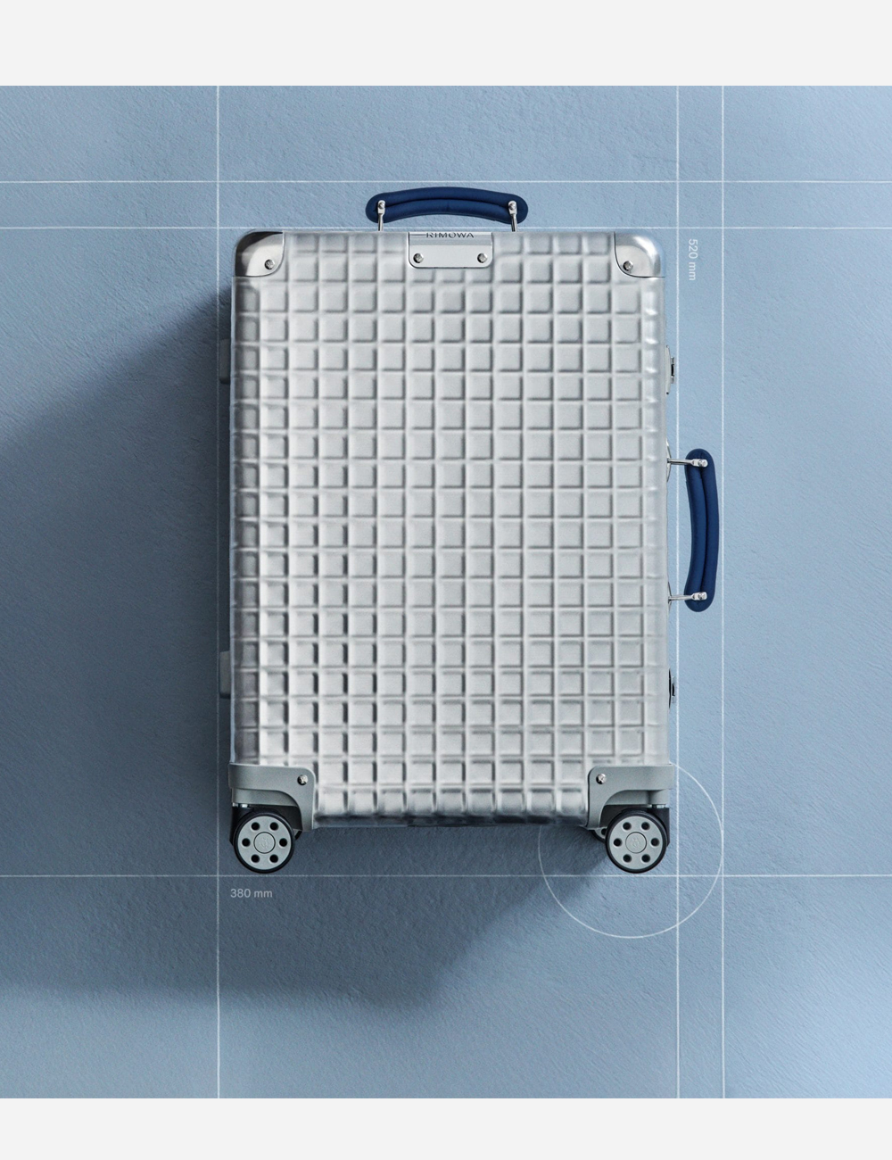 Чемодан Rimowa Classic Aluminium Grid Cabin "Silver"