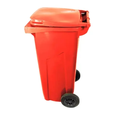 Контейнер внутрикорпусной для утилизации медицинских отходов Инновация класс В 120 л 2 колеса красный
