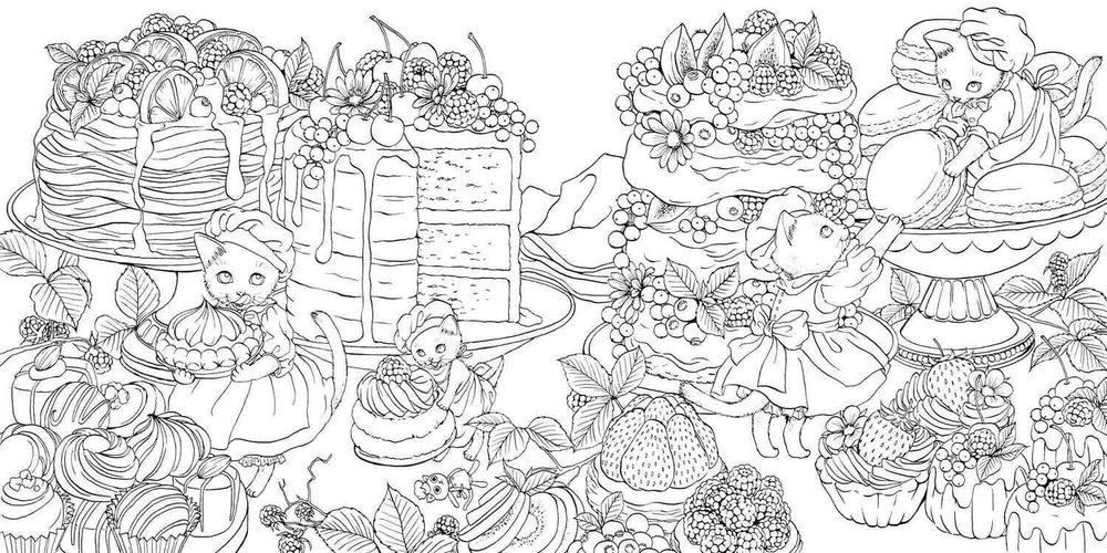 Nelco Neco. Four Seasons Story of Precious Cats. Coloring book