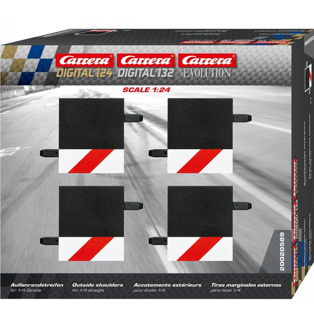 Carrera EVO / DIGITAL 124/132 - Расширение гусеницы 1/4 прямой 20589 / артикул   20589  / GTIN 4007486205895
