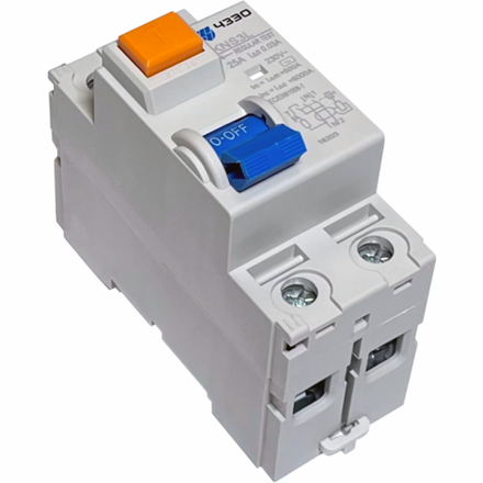 Дифференциальный автоматический выключатель KNS3L-AC-2P-B25