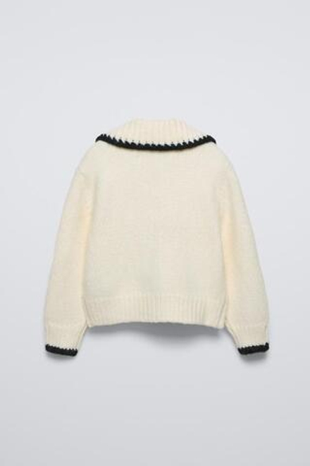 ZARA КАРДИГАН, ЭКРЮ