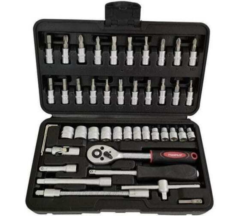 Набор инструмента MaxPiler (46 предм 1/2" и 1/4", CrV)