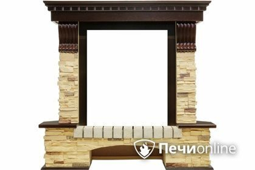 Портал для электрокамина Royal Flame Pierre Luxe угловой сланец под классический очаг