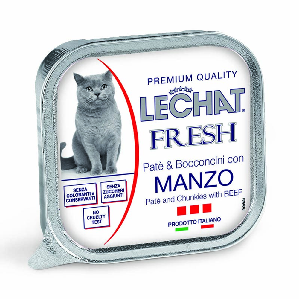 Паштет LeChat Fresh Adult Paté and Chunkies with Beef