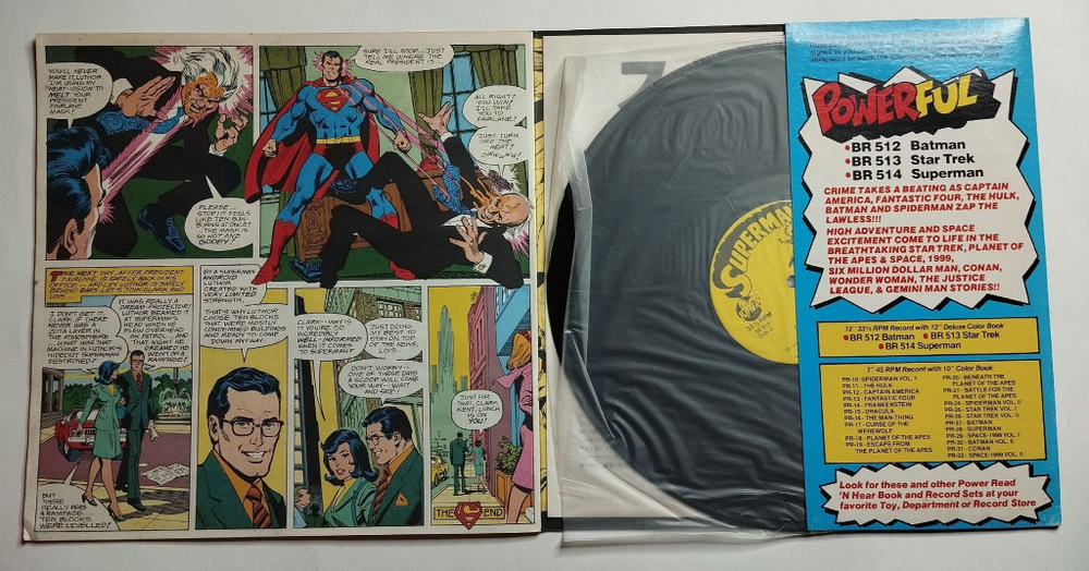 Винтажная виниловая пластинка LP Superman The Best Cop In The World, Tomorrow The World (Japan 1976) (Obi)
