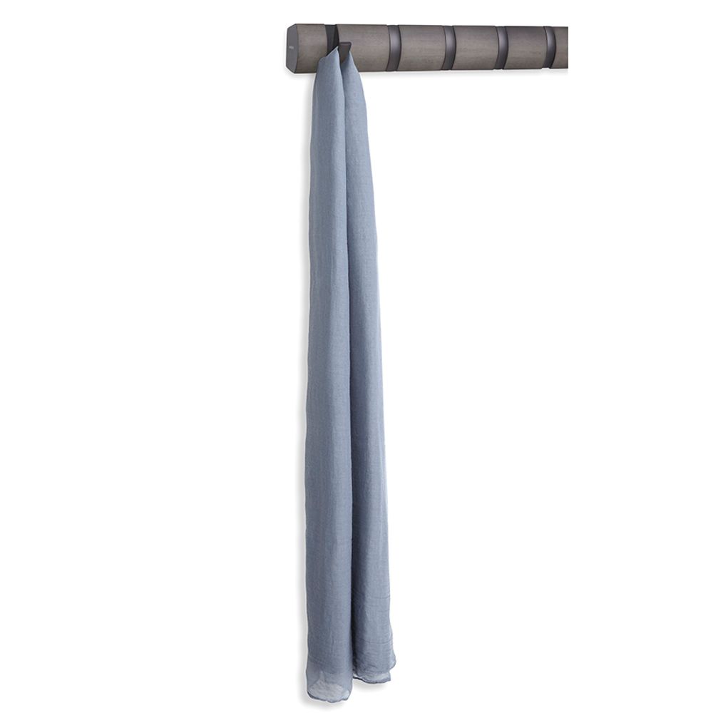 Вешалка настенная Flip, 81 см, 8 крючков, серая/олово